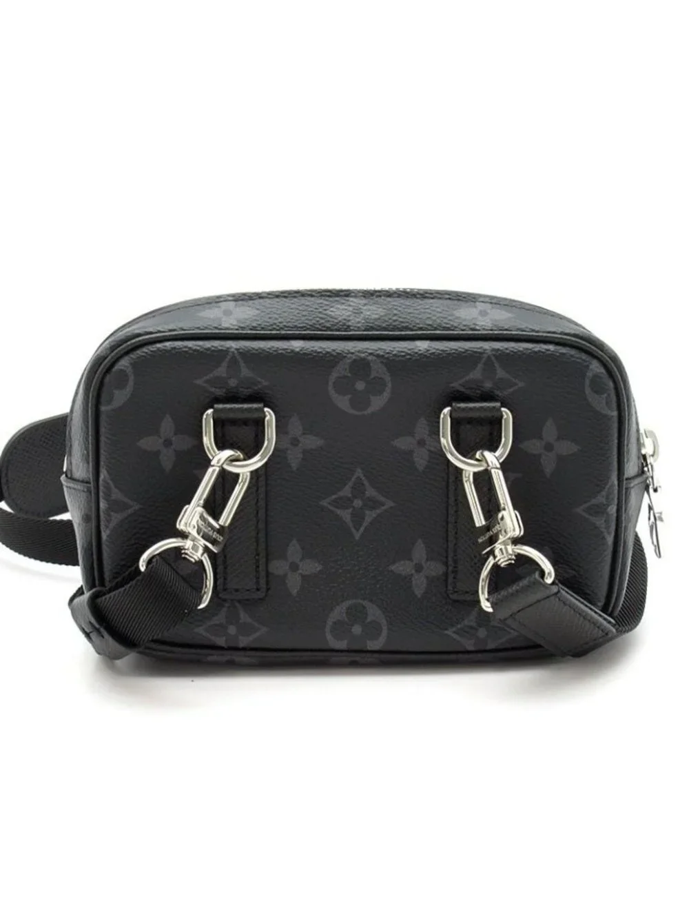 Louis Vuitton Outdoor Pochette Taigarama Monogram Eclipse Shoulder Bag Noir
